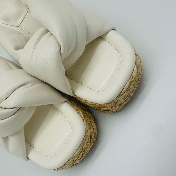 Marc Fisher Women's Shoes Marc Fisher Navina Espadrille Wedge Sandal Leather - Picture 4 of 7